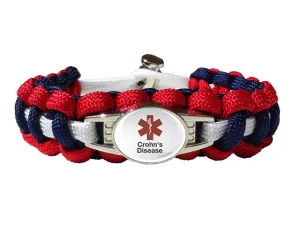 Medical ID Crohn's Disease Paracord Bracelet
