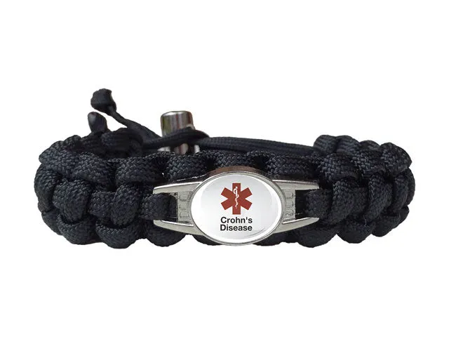 Medical ID Crohn's Disease Paracord Bracelet