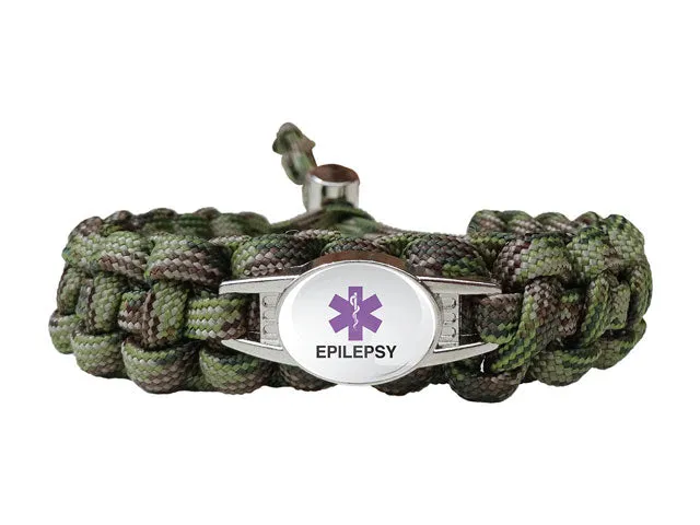 Medical ID Epilepsy Paracord Bracelet