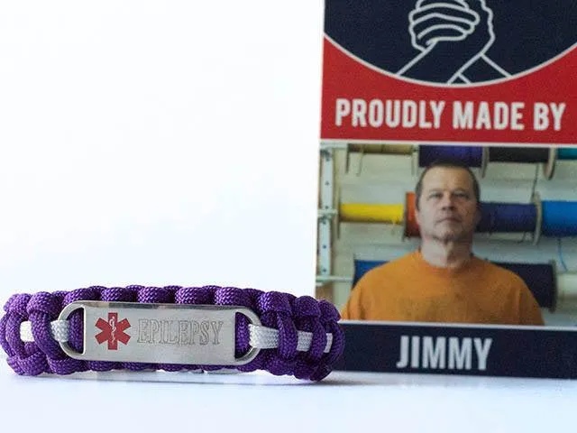 Medical ID Epilepsy Paracord Bracelet