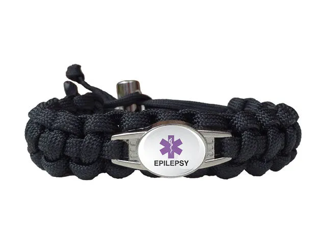 Medical ID Epilepsy Paracord Bracelet