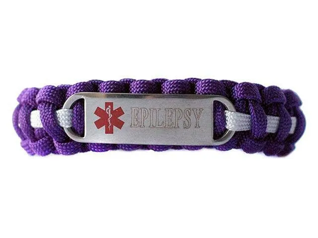 Medical ID Epilepsy Paracord Bracelet