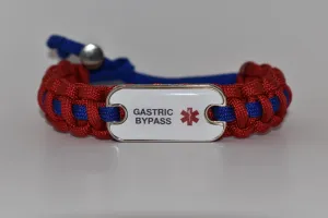 Medical ID Gastric Bypass Paracord Bracelet
