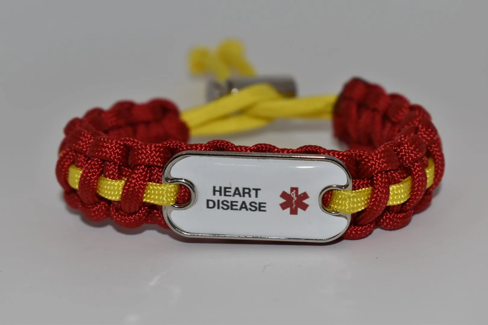 Medical ID Heart Disease Paracord Bracelet