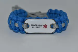 Medical ID Morphine Allergy Paracord Bracelet