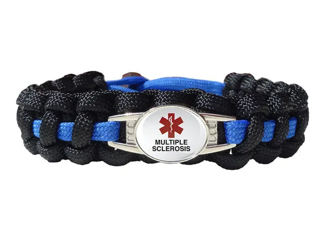 Medical ID Multiple Sclerosis Paracord Bracelet