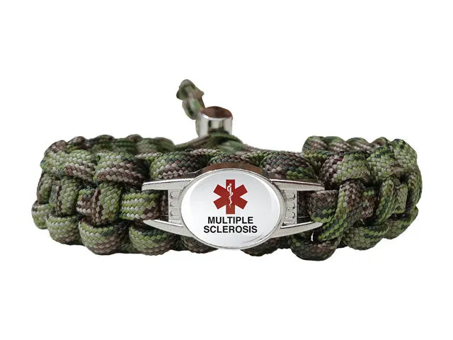 Medical ID Multiple Sclerosis Paracord Bracelet