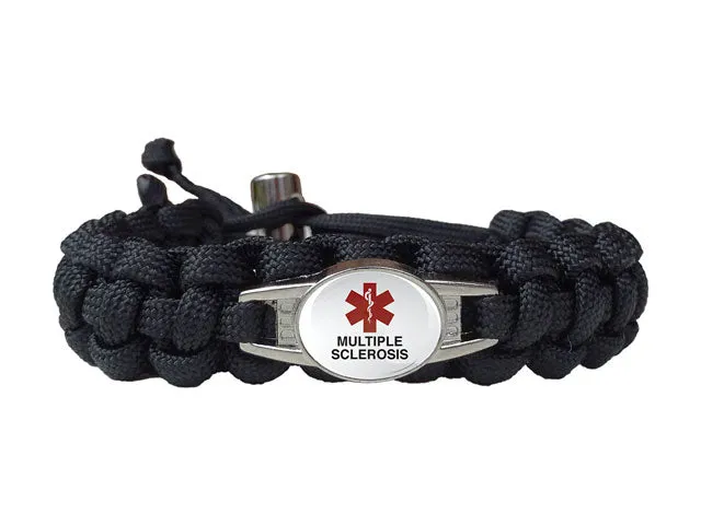 Medical ID Multiple Sclerosis Paracord Bracelet