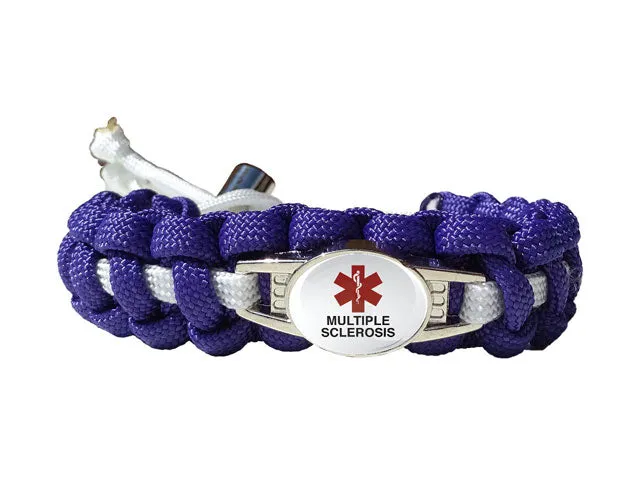 Medical ID Multiple Sclerosis Paracord Bracelet