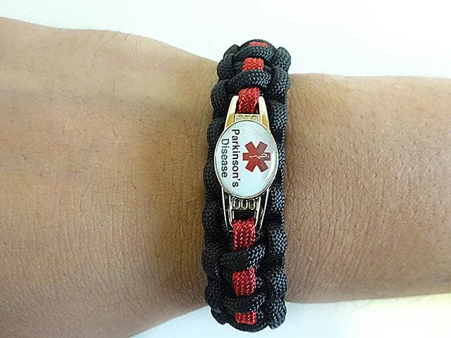 Medical ID Parkinson's Disease Paracord Bracelet