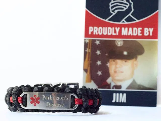Medical ID Parkinson's Disease Paracord Bracelet
