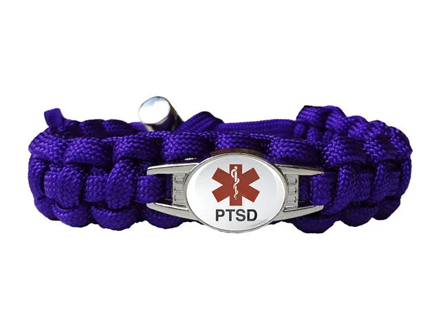 Medical ID PTSD Paracord Bracelet