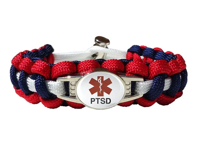 Medical ID PTSD Paracord Bracelet