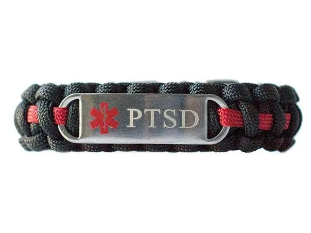 Medical ID PTSD Paracord Bracelet
