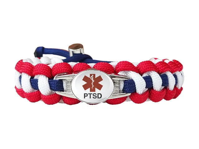 Medical ID PTSD Paracord Bracelet