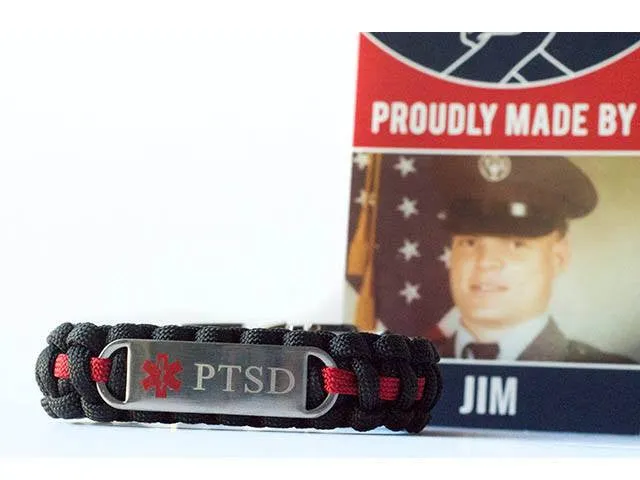Medical ID PTSD Paracord Bracelet