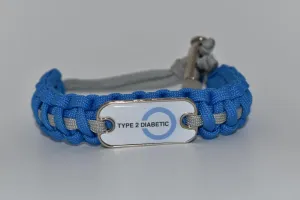 Medical ID Type 2 Diabetic Paracord Bracelet