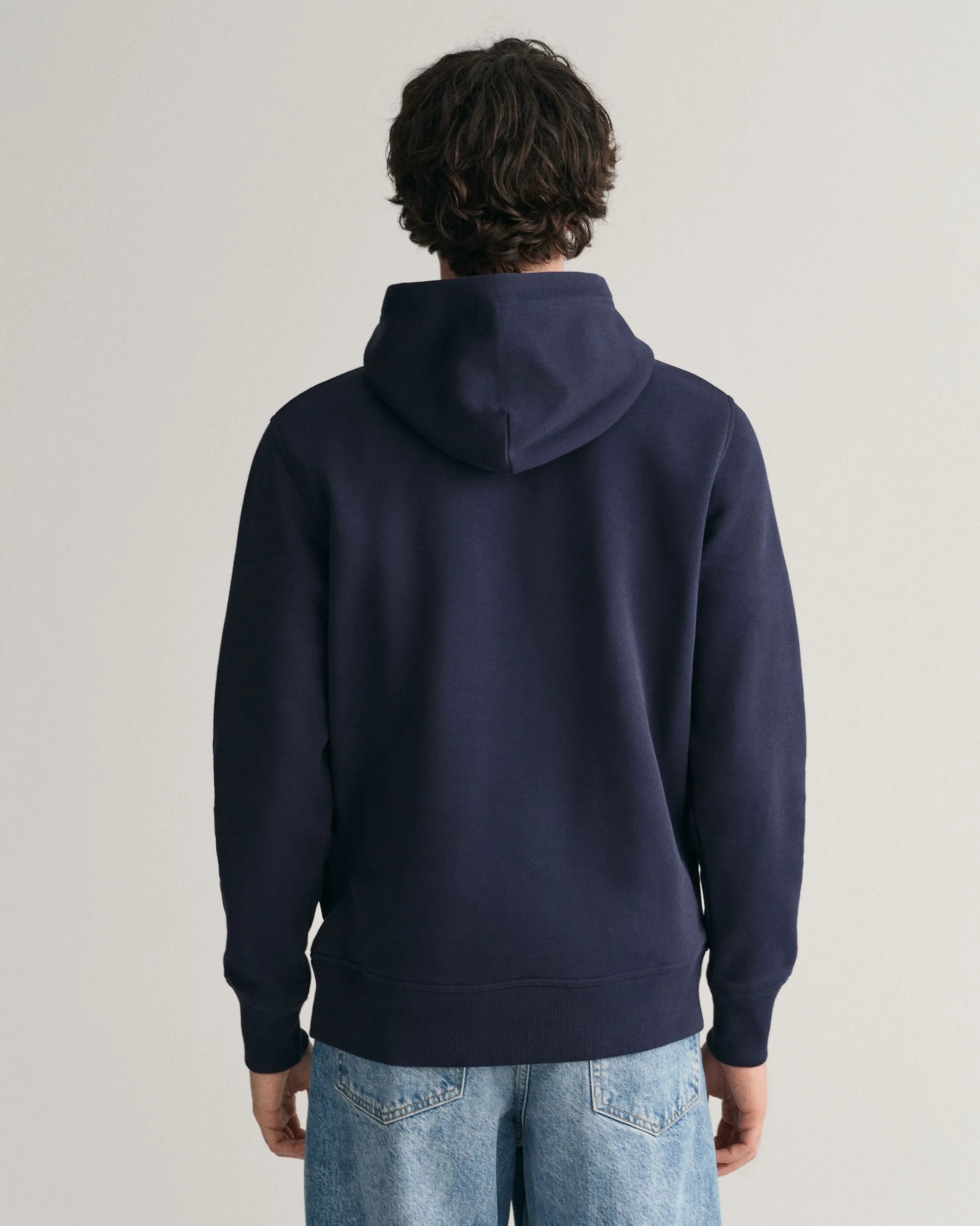 Medium Archive Shield Hoodie in Evening Blue
