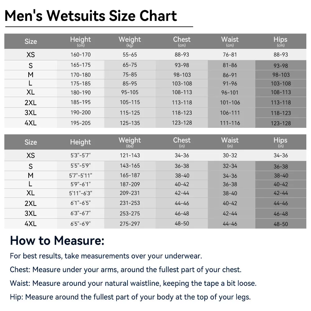 Mens Diving Wetsuit