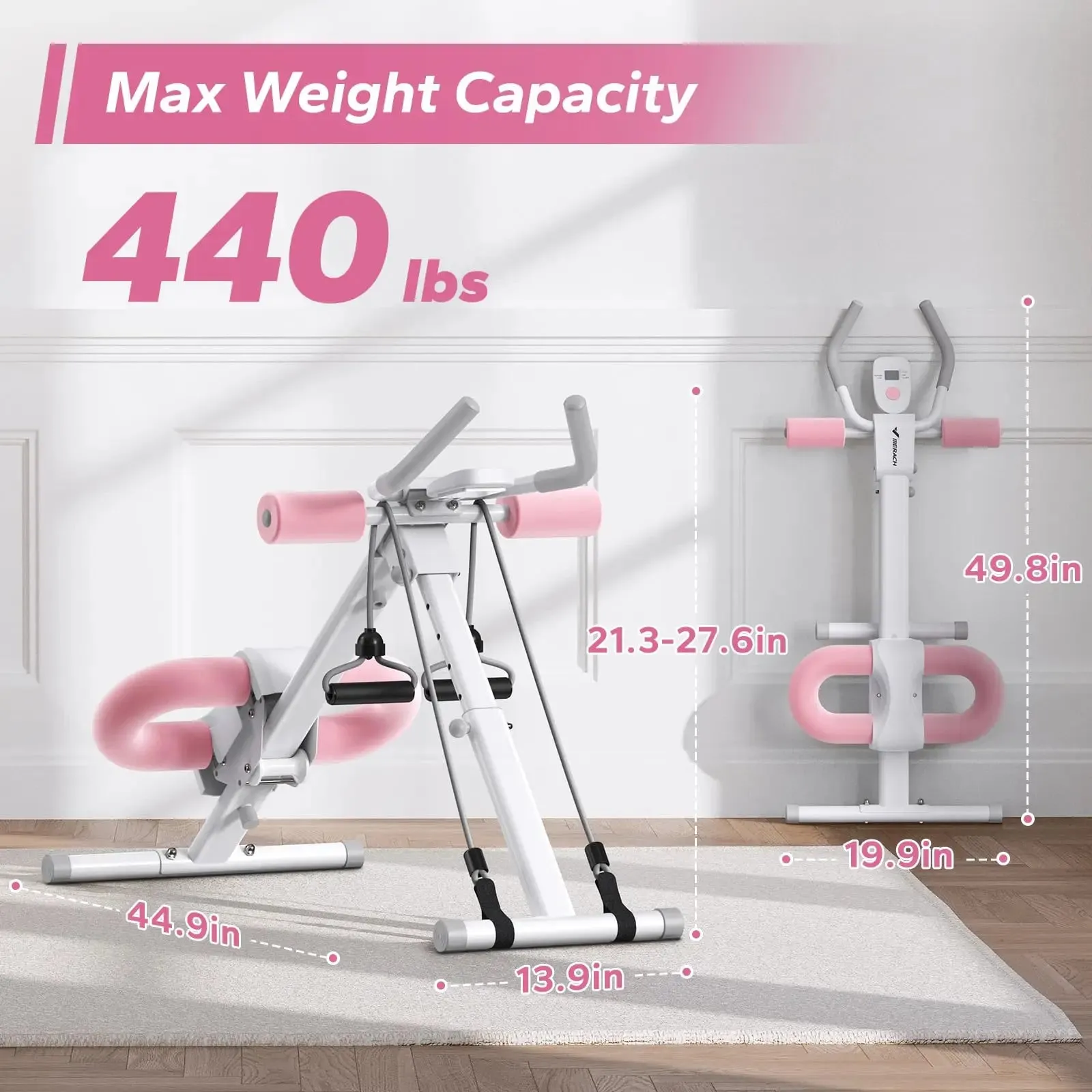 MERACH Adjustable Ab Machine