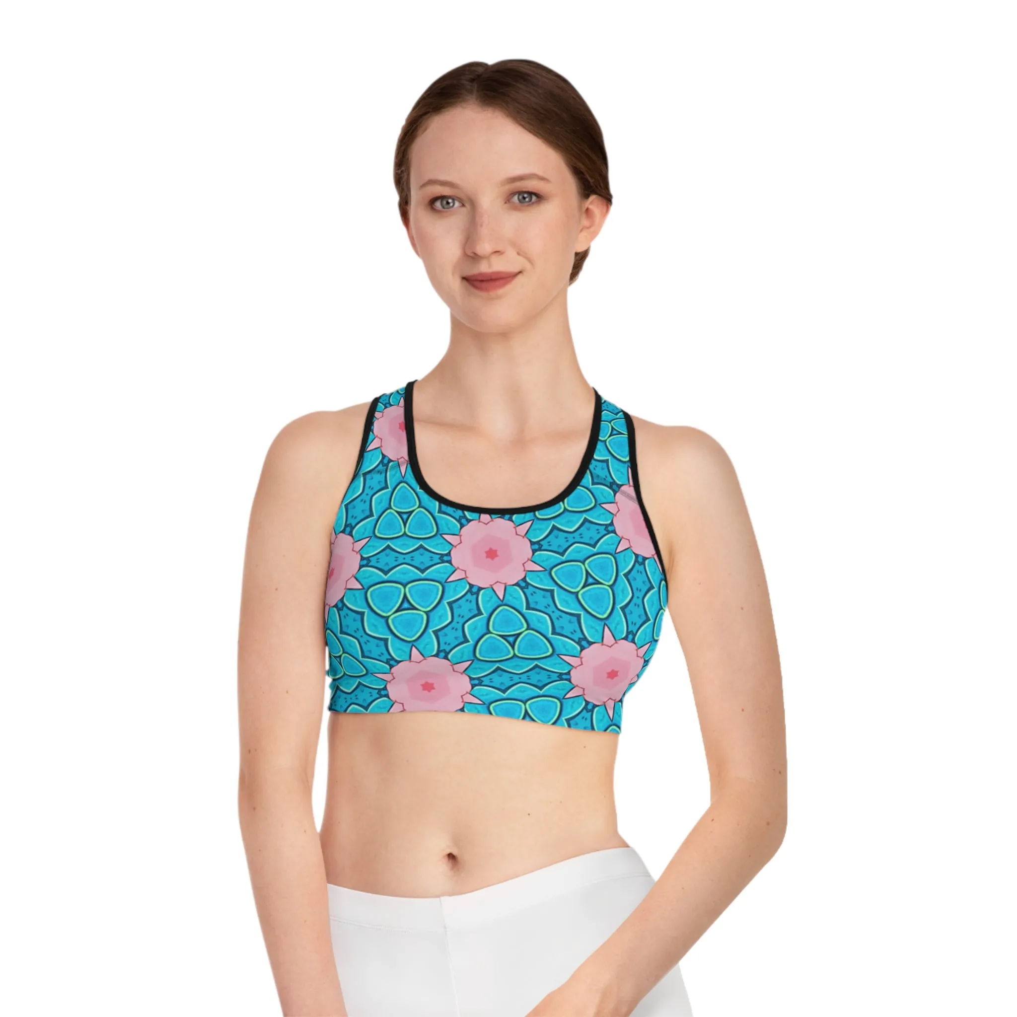 Mermaids Garden Sports Bra for Active Women - Stylish & Comfortable Workout Gear