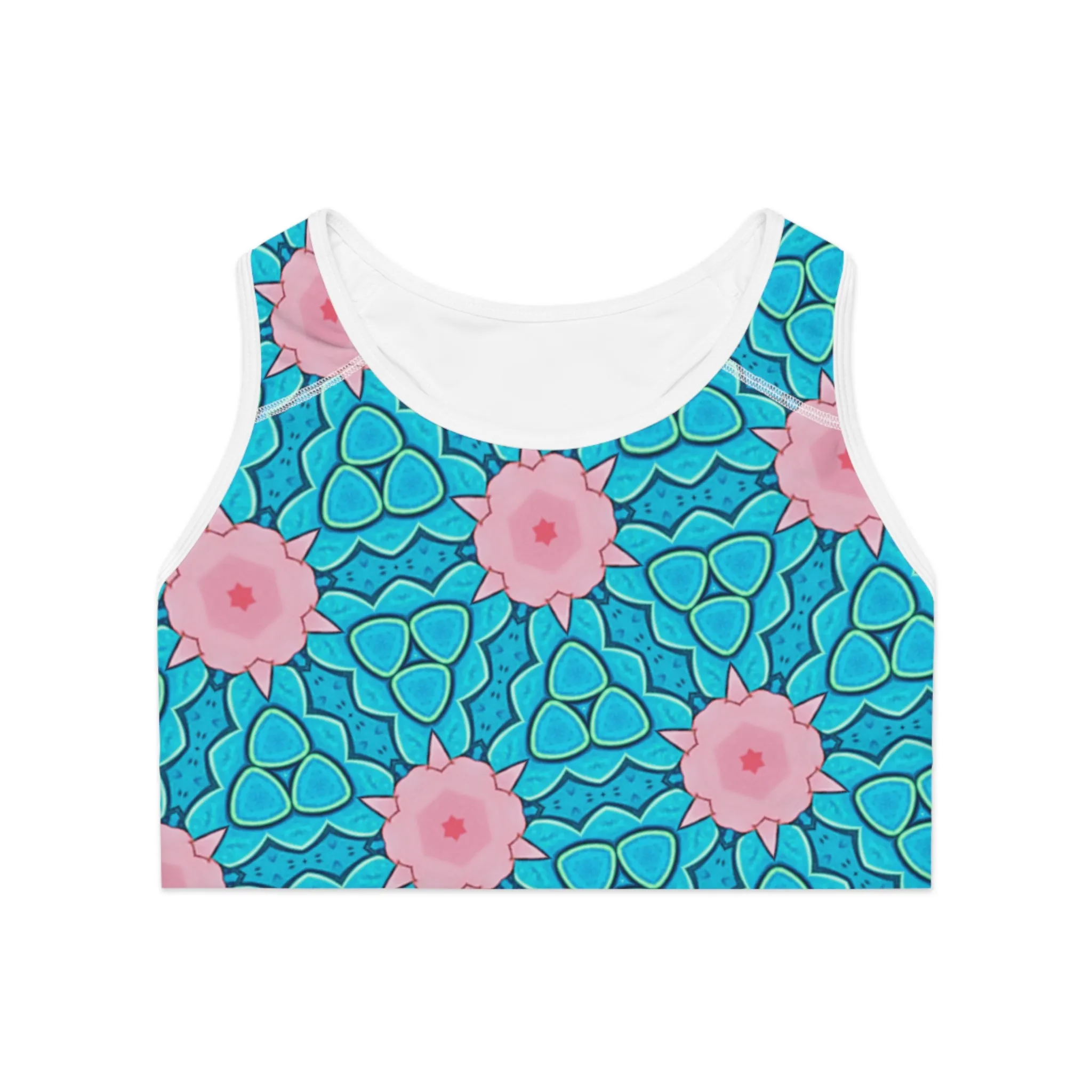 Mermaids Garden Sports Bra for Active Women - Stylish & Comfortable Workout Gear