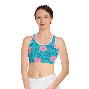 Mermaids Garden Sports Bra for Active Women - Stylish & Comfortable Workout Gear