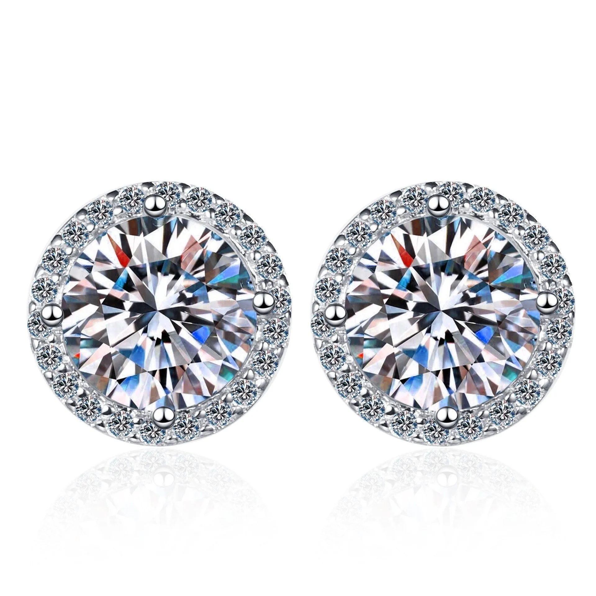 Moissanite Diamonds Studs Earrings - EM027