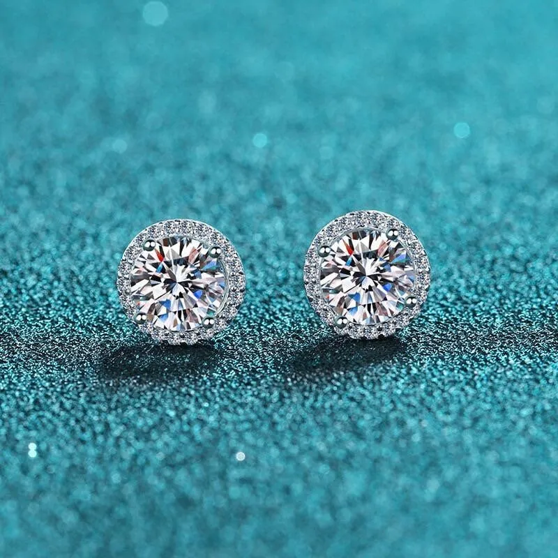 Moissanite Diamonds Studs Earrings - EM027