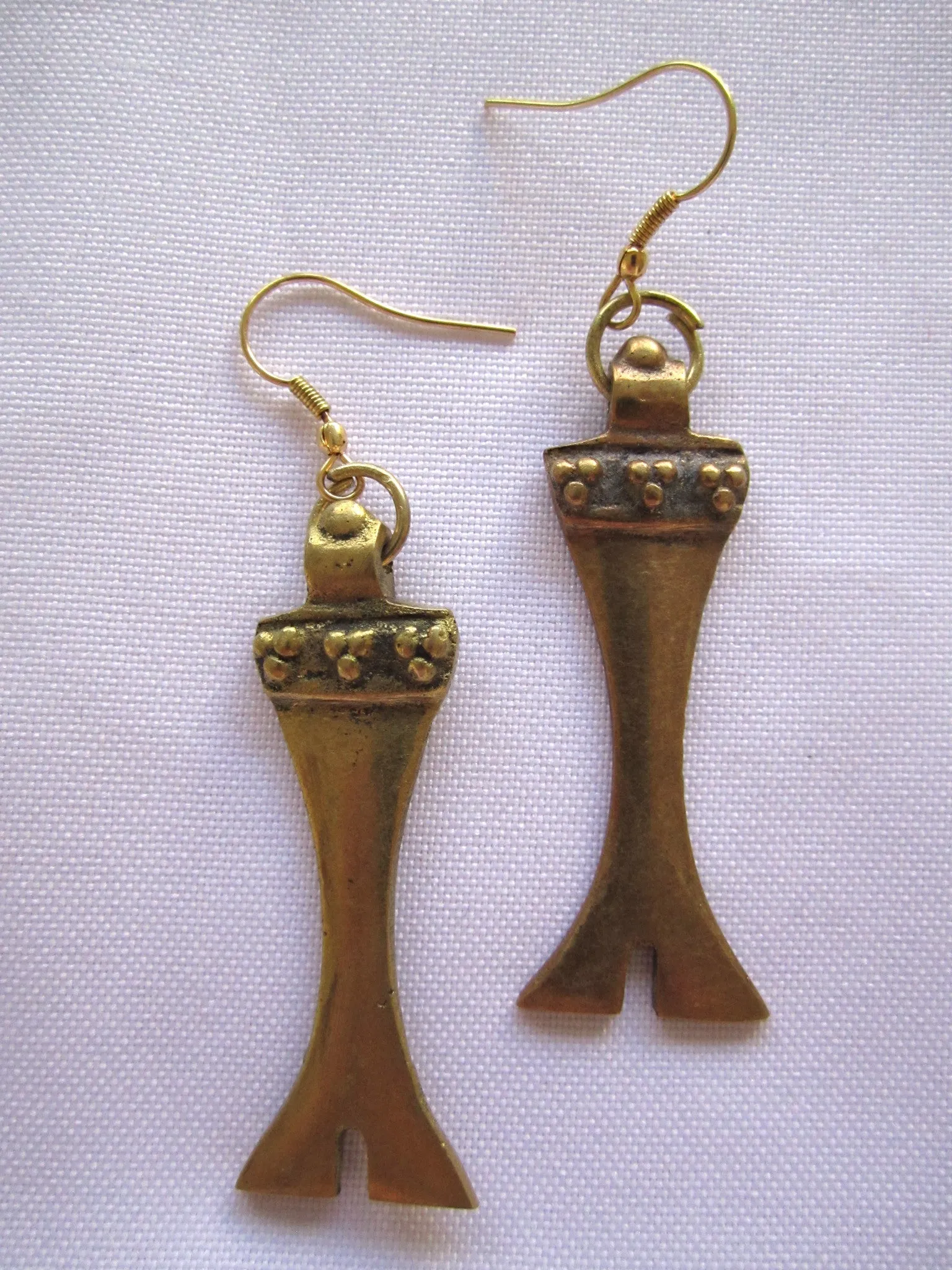Naga India Earrings " Tribal"