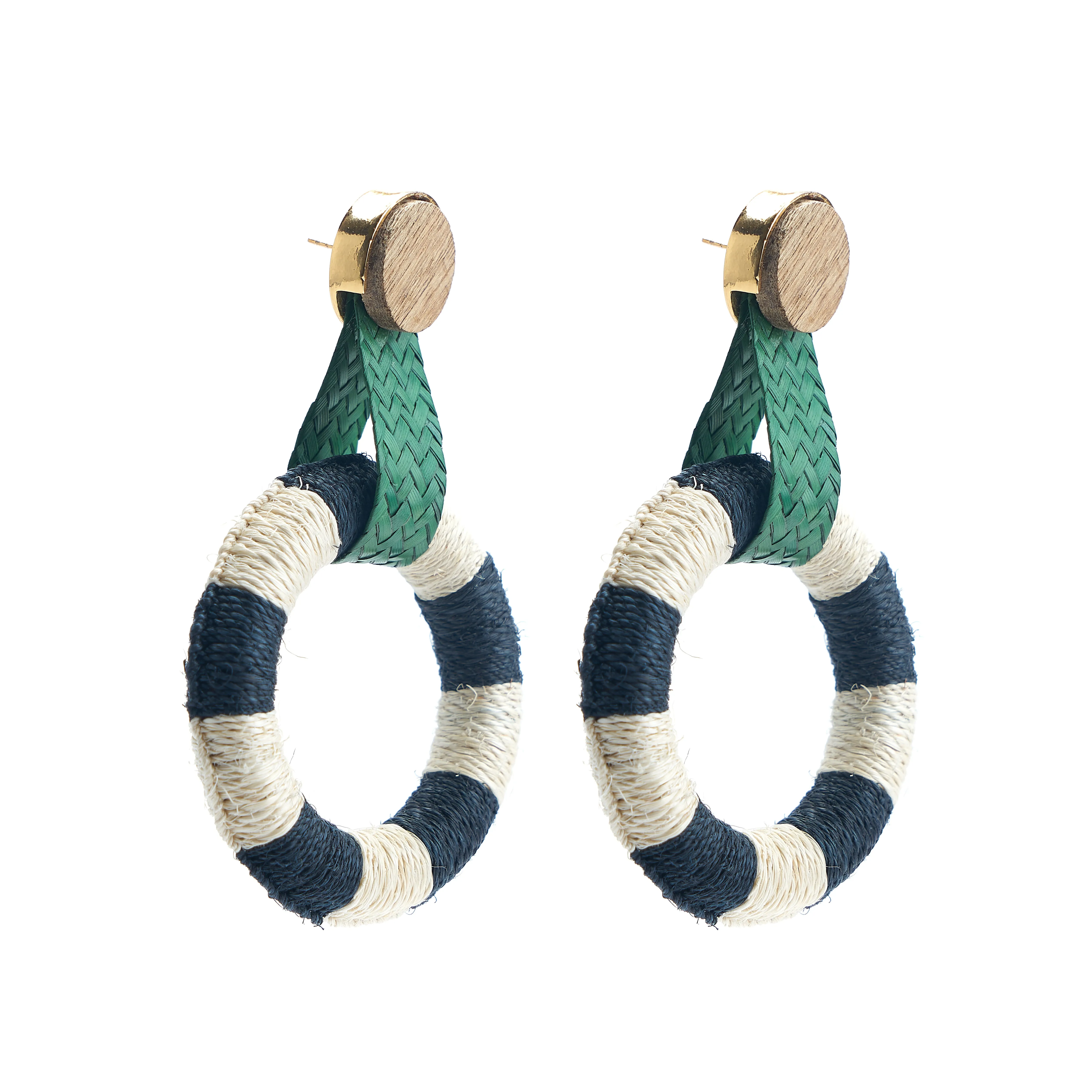 NATURAL & BLACK MAGUEY EARRINGS