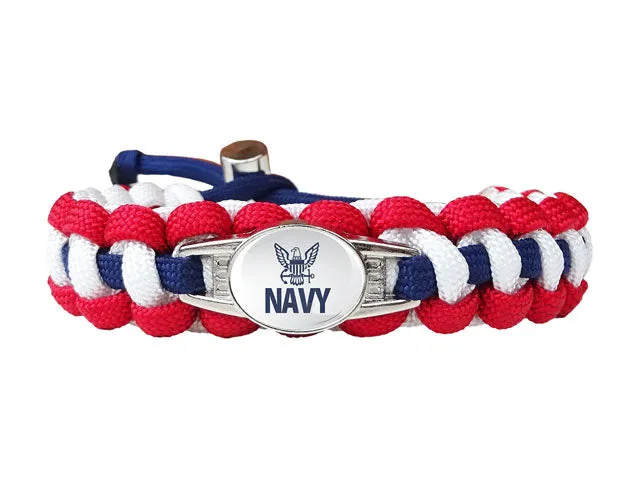 Navy Paracord Survival Bracelet