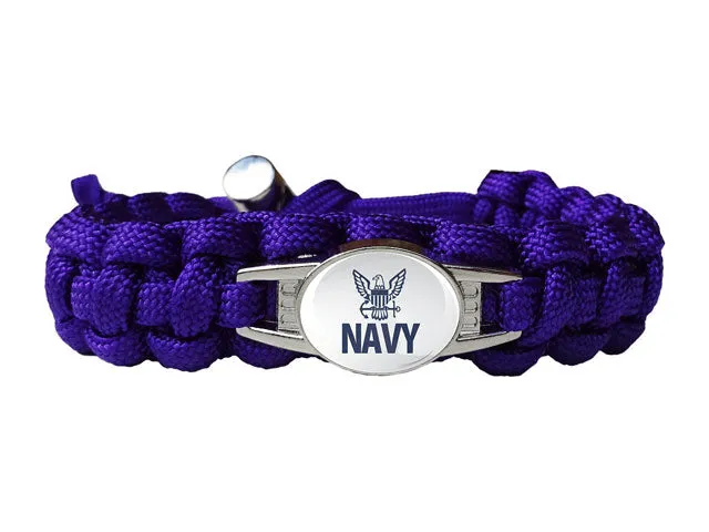 Navy Paracord Survival Bracelet