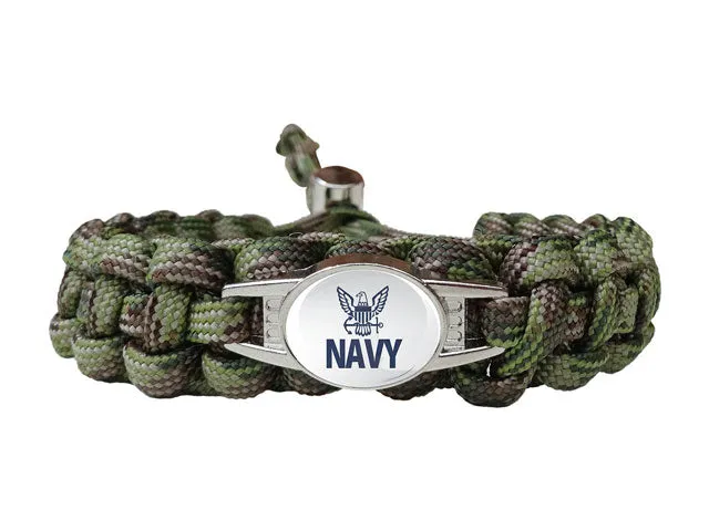 Navy Paracord Survival Bracelet