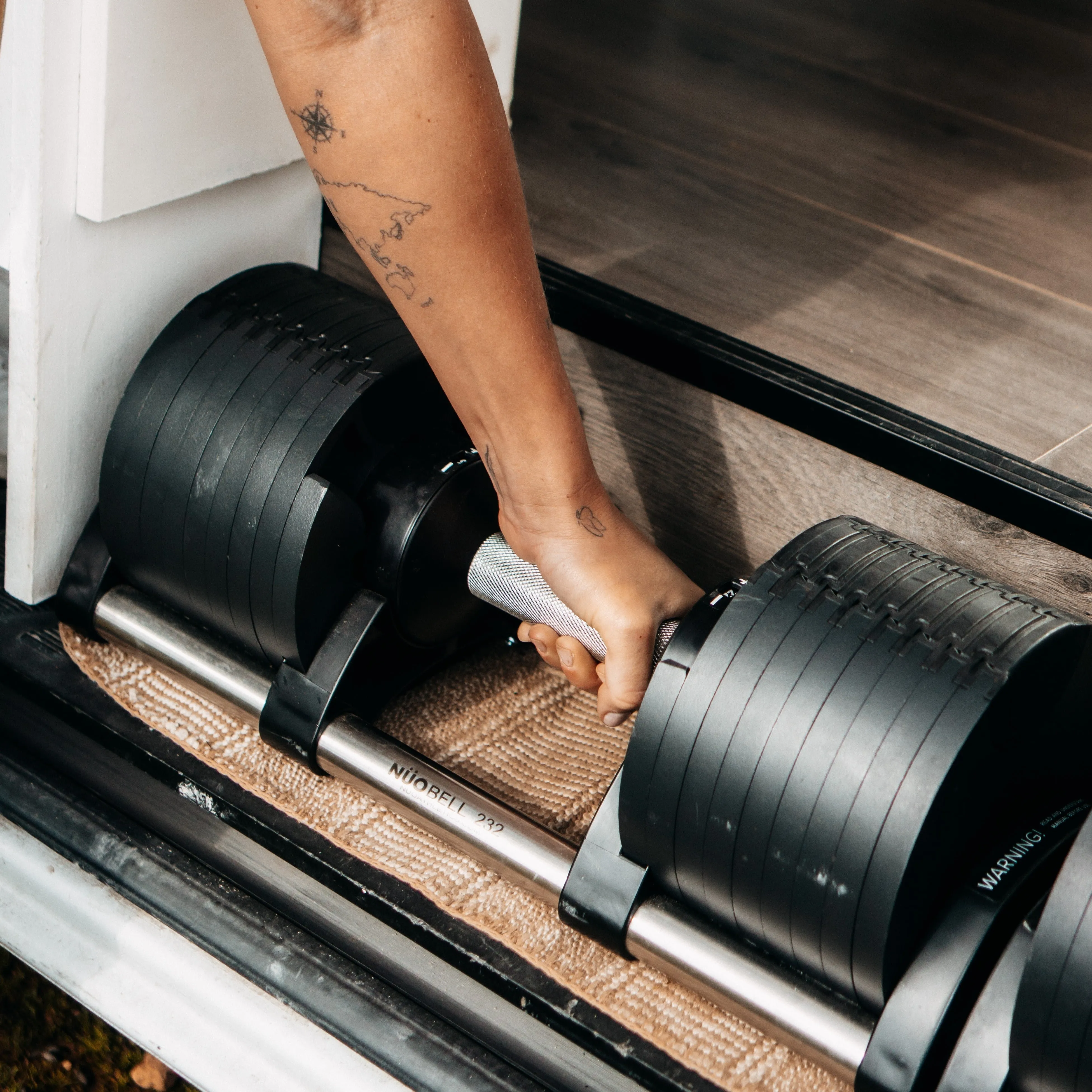 NÜOBELL Adjustable Dumbbell Set   Elite FID 2.0 Bench Bundle