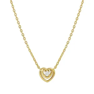 Nomination  Cosmic Love Heart Gold Necklace