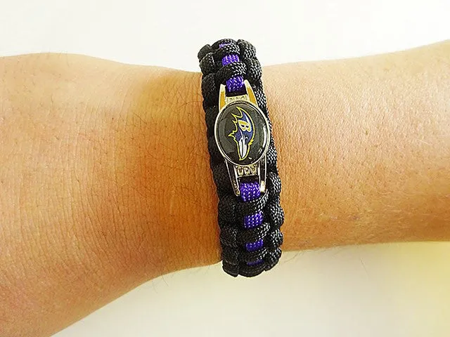 Officially Licensed NFL Baltimore Ravens Paracord Bracelet