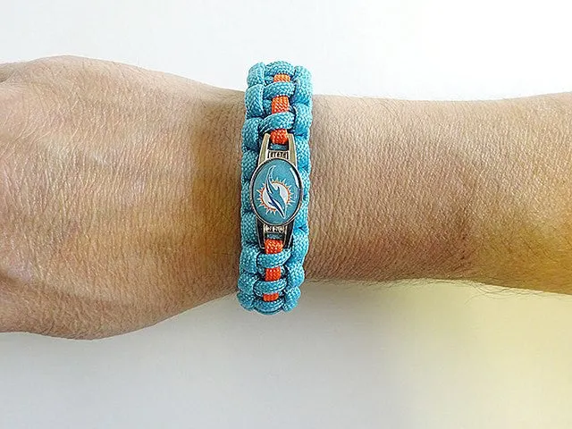 Officially Licensed NFL Miami Dolphins Paracord Bracelet