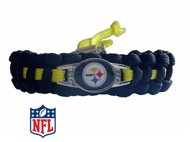 Officially Licensed NFL Pittsburgh Steelers Paracord Bracelet