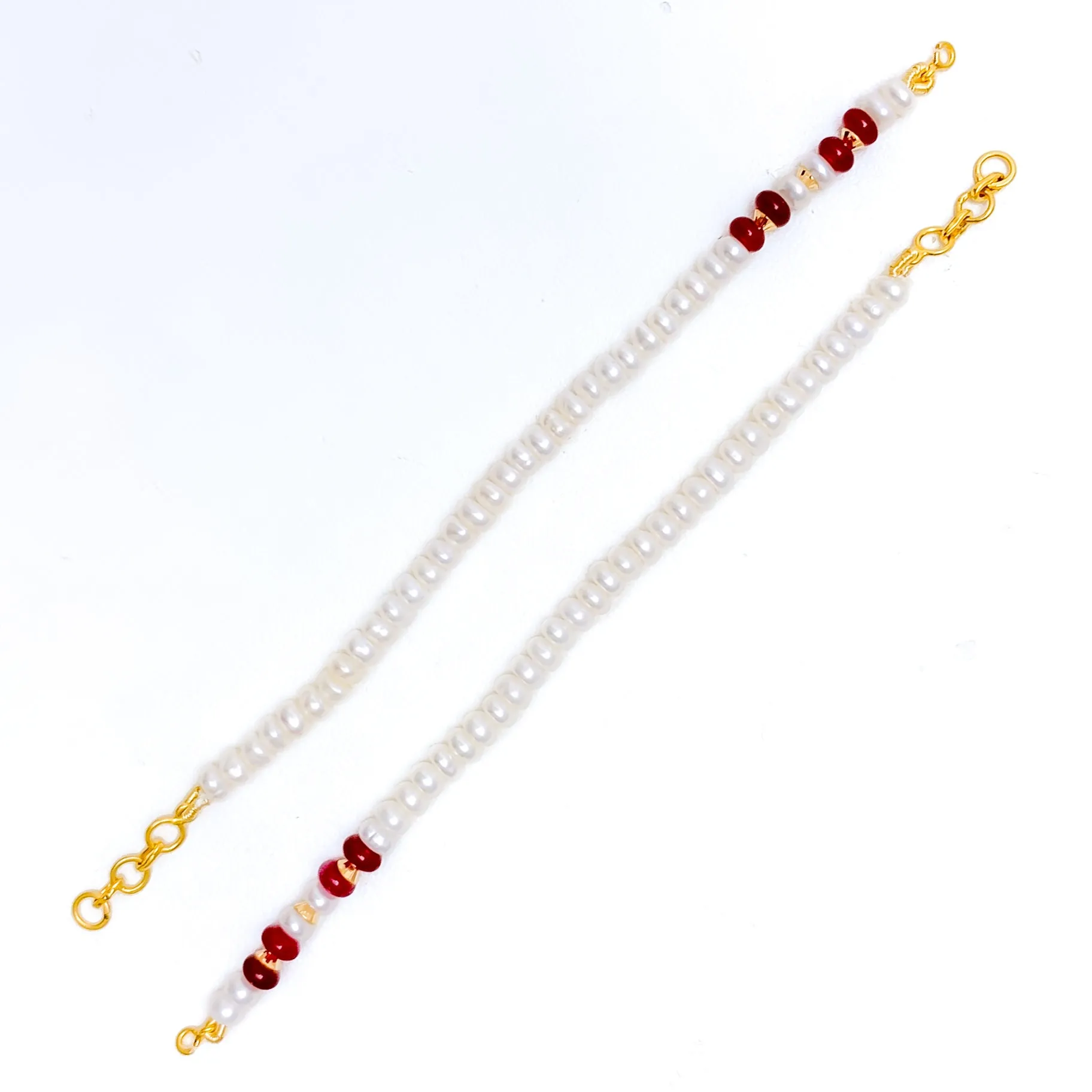 Opulent Beautiful 22k Gold Pearl Earrings Support Chain