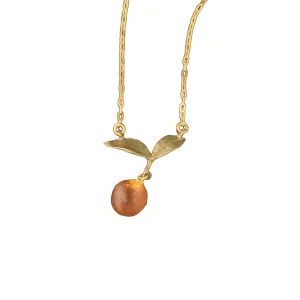 Orange Drop Necklace
