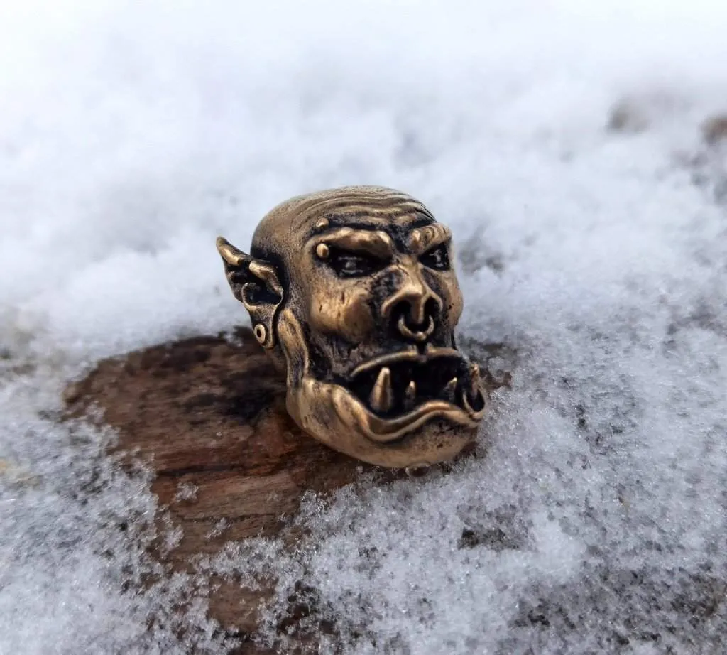 Orc paracord bead