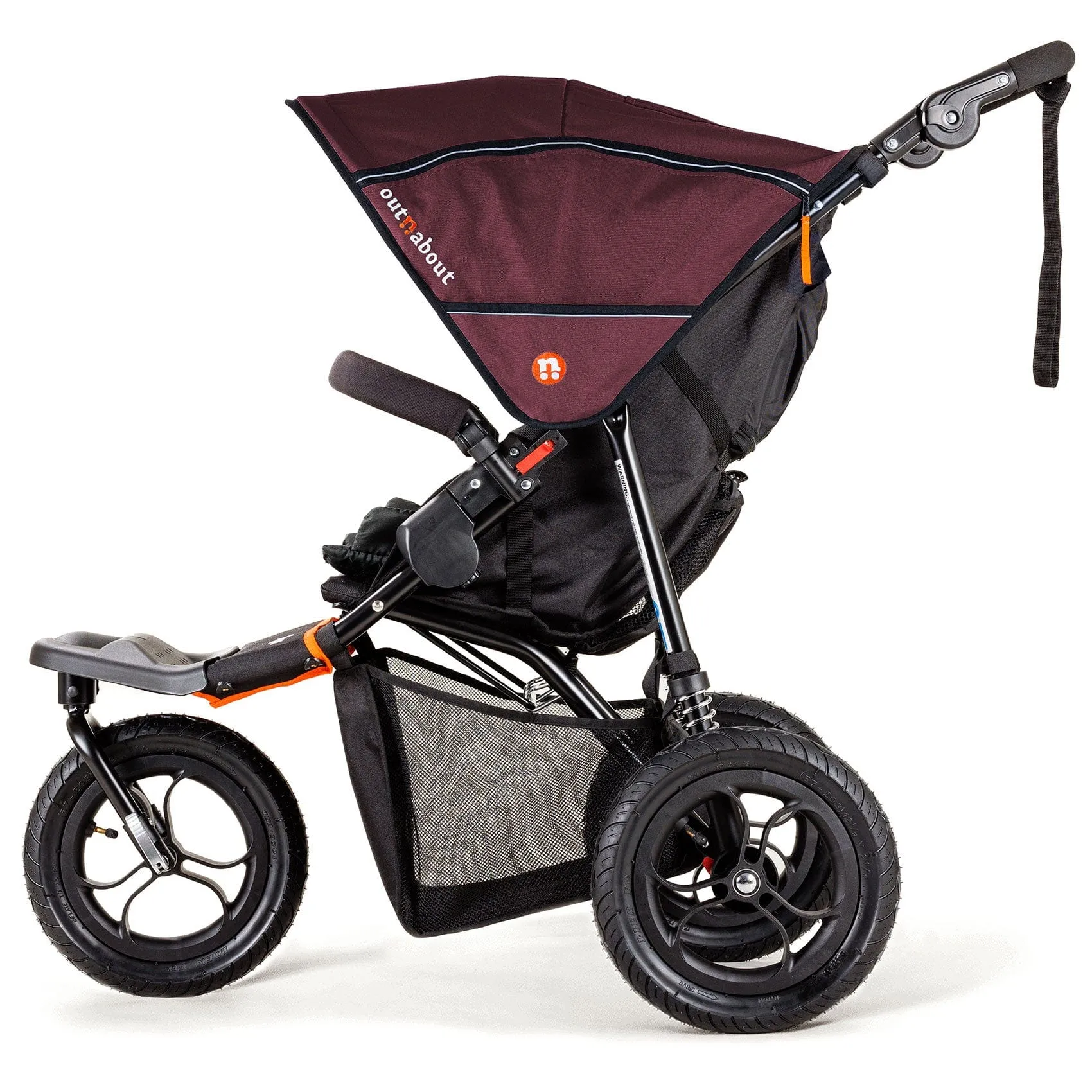 Out n About Nipper V5 All Terrian Pushchair - Brambleberry Red