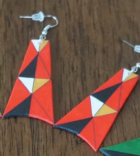 Parfleche Trapezoid Earrings ~ 7 Colors