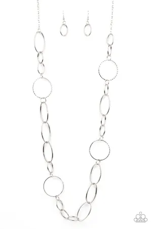 Perfect MISMATCH Silver Paparazzi Necklace
