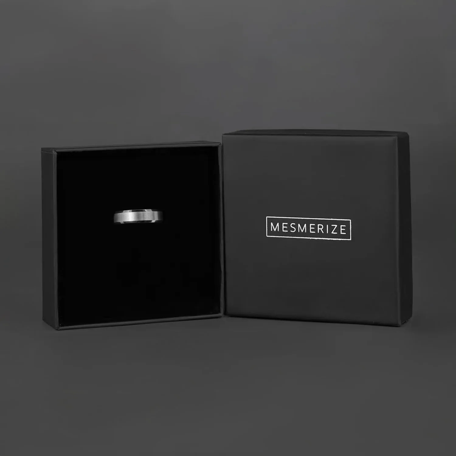 Personalised Beveled Band Ring