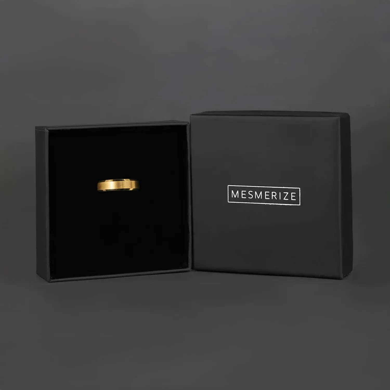 Personalised Beveled Band Ring