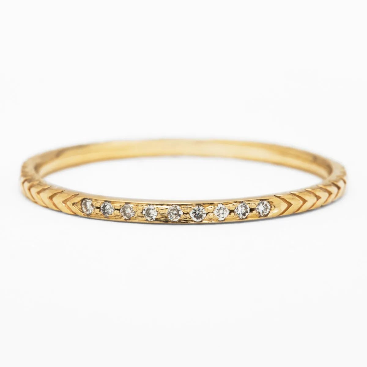Petite Pave Arrows Ring