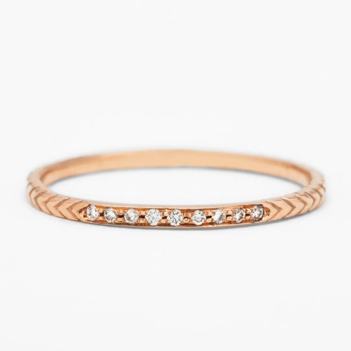 Petite Pave Arrows Ring