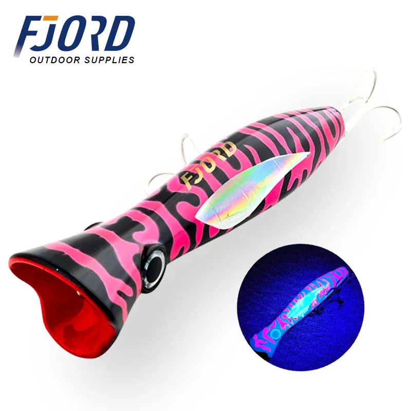Poppers Sea surface Fishing Lure 165mm 82g Floating big Hard Bait Z Shaped